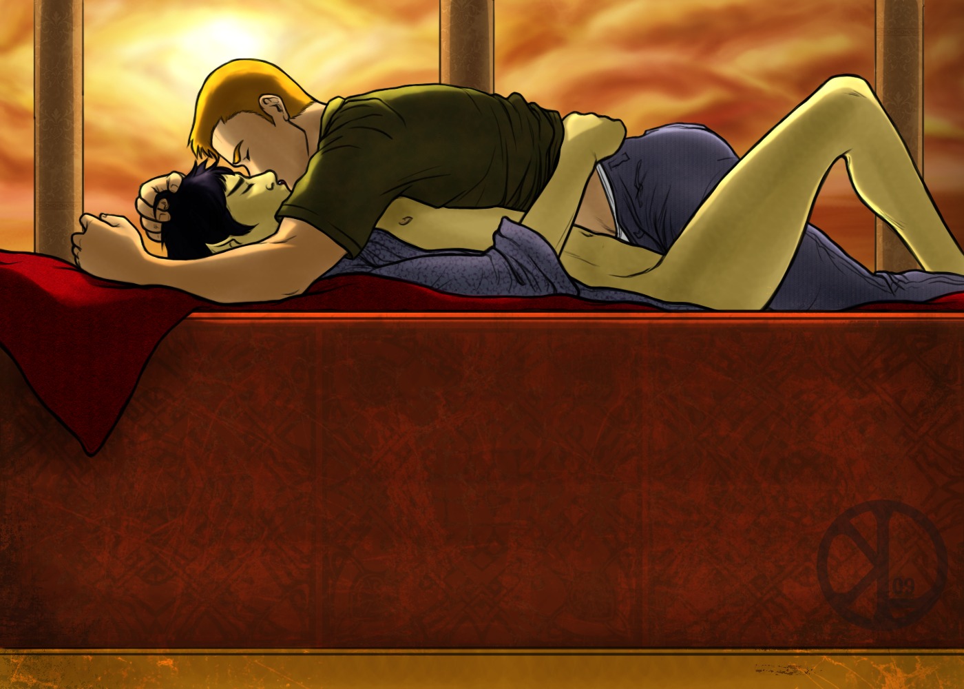 james_t._kirk male rule34 spock star_trek star_trek_(2009) tagme vulcan_(species) yaoi