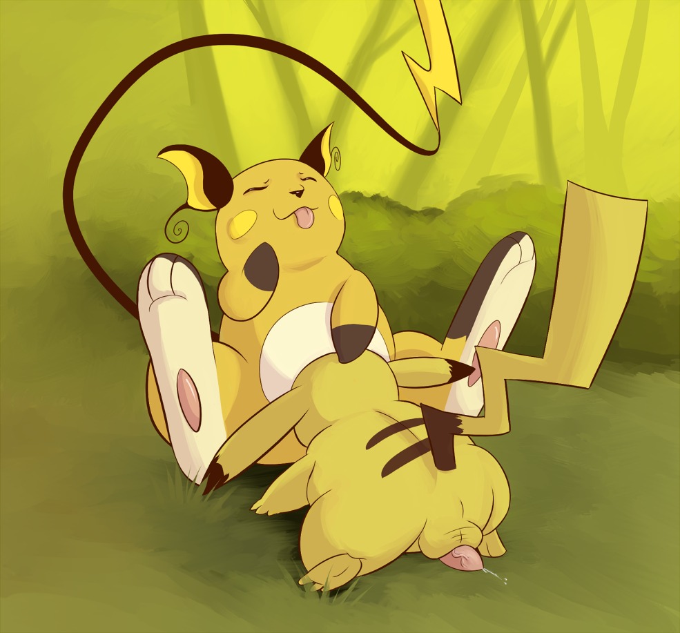 ambiguous_gender larvitar_(artist) male male/ambiguous nintendo pikachu pokemon pokemon_(species) raichu rule34