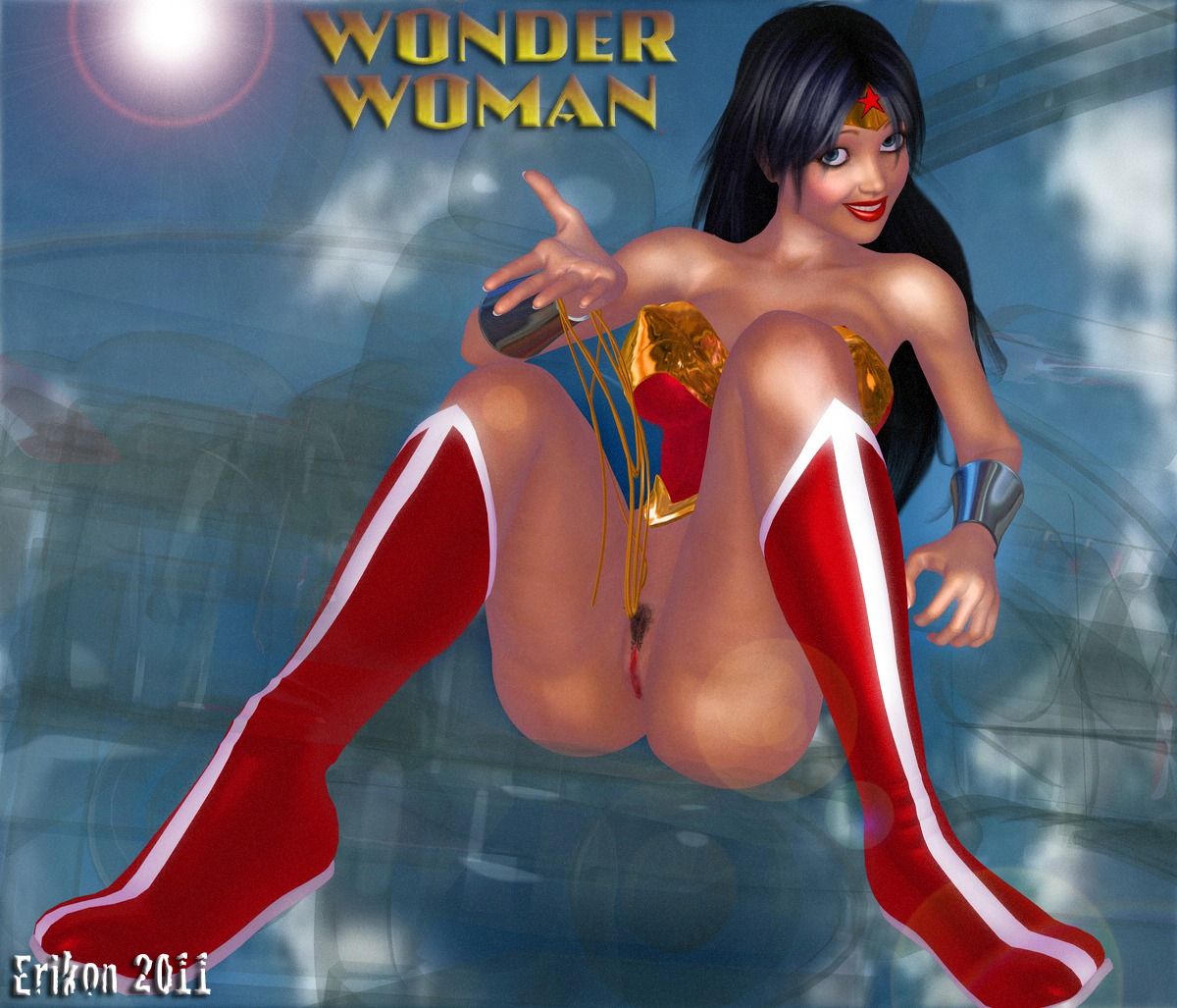 1girls 2011 3d 3d_(artwork) big_breasts black_hair blue_eyes boots bottomless breasts dc dc_comics erikon female female_only knee_boots pubic_hair pussy rule34 solo tagme wonder_woman wonder_woman_(series)