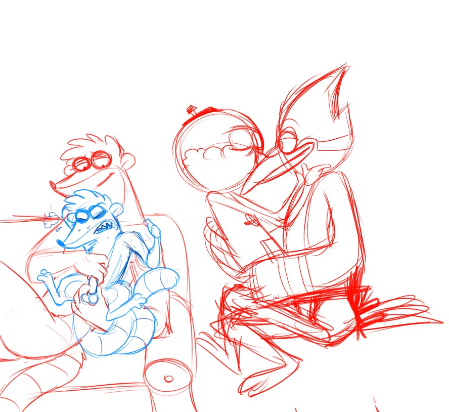 benson brother brothers cartoon_network don incest male male_only mordecai regular_show rigby rule34 zeriara