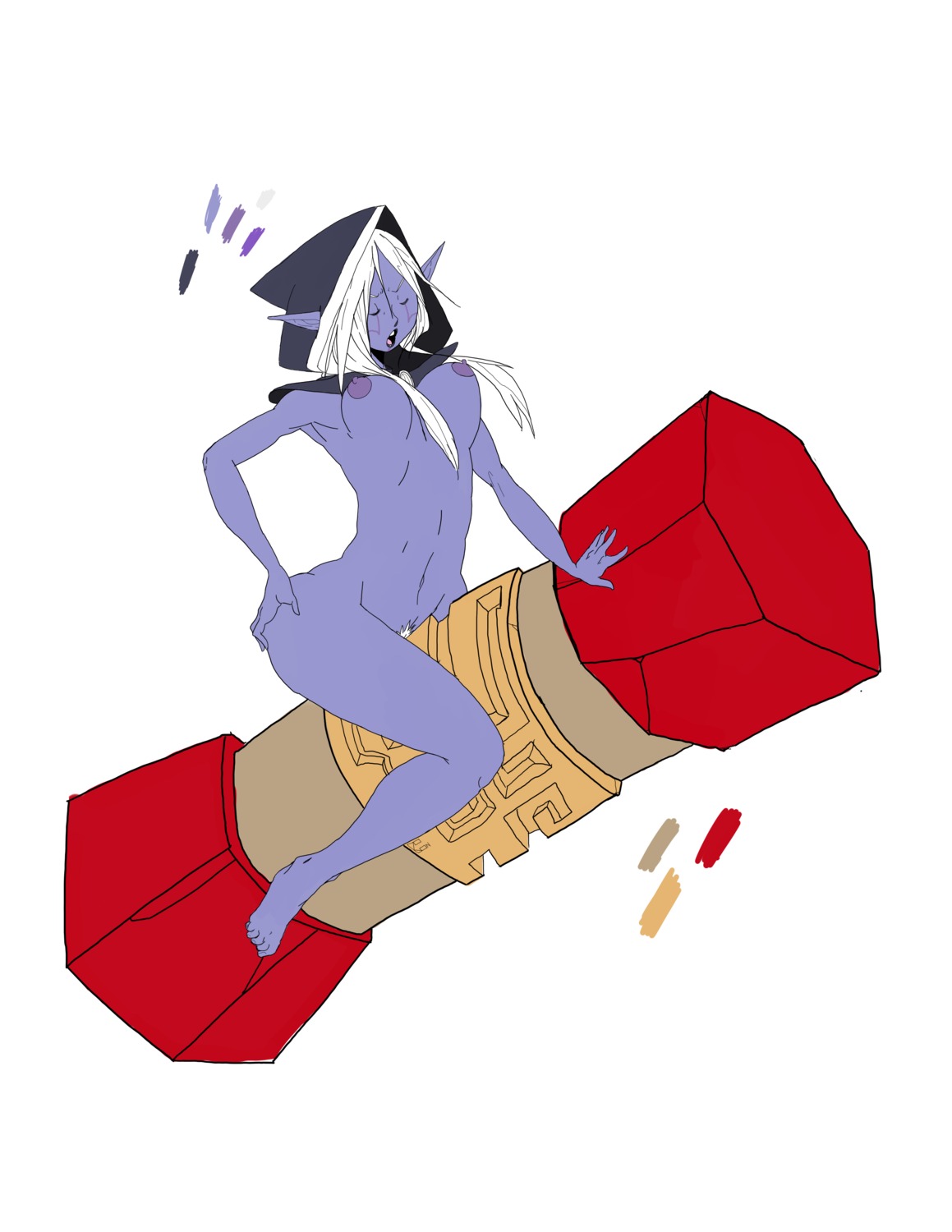 blue_skin dota_2 drow_ranger female rule34 tagme