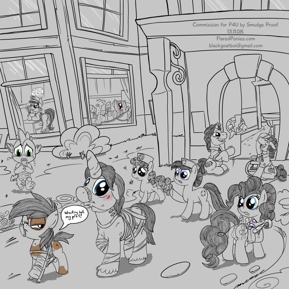 1:1 2013 anus bandage_mummy_(mlp) body_cast cast clothing cutie_mark dialogue digital_drawing_(artwork) digital_media_(artwork) dragon e621 earth_pony english_text equid equine fan_character female feral friendship_is_magic genitals ginger_snap_(mlp) group gummy_(mlp) hasbro horn horse male mammal medical my_little_pony mythological_creature mythological_equine mythological_scalie mythology neck_brace nurse nurse_redheart_(mlp) nursery_rhyme_(mlp) pinkie_pie_(mlp) pipsqueak_(mlp) pony scalie sex_toy smudge_proof spike_(mlp) tail text thunder_ring unicorn url vulva young young_feral
