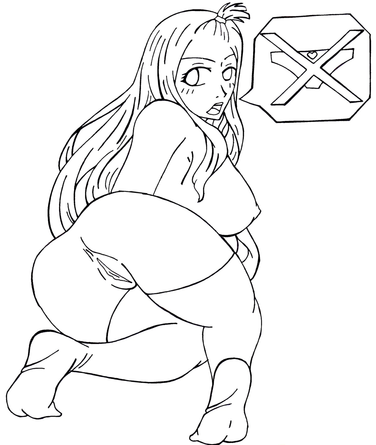 fairy_tail female mirajane_strauss monochrome nude pussy rule34 sketch tagme uncensored vagina