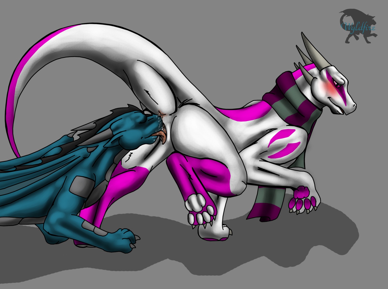 akira_(byzil) anus blush bodily_fluids cunnilingus dragon dripping duo e621 female feral feral_on_feral genital_fluids genitals hi_res horn licking male male/female messy mythological_creature mythological_scalie mythology oral scalie scarf sex tail tongue tongue_out vaginal vaginal_fluids vulva wet wyld_(wyldfire7) wyldfire7