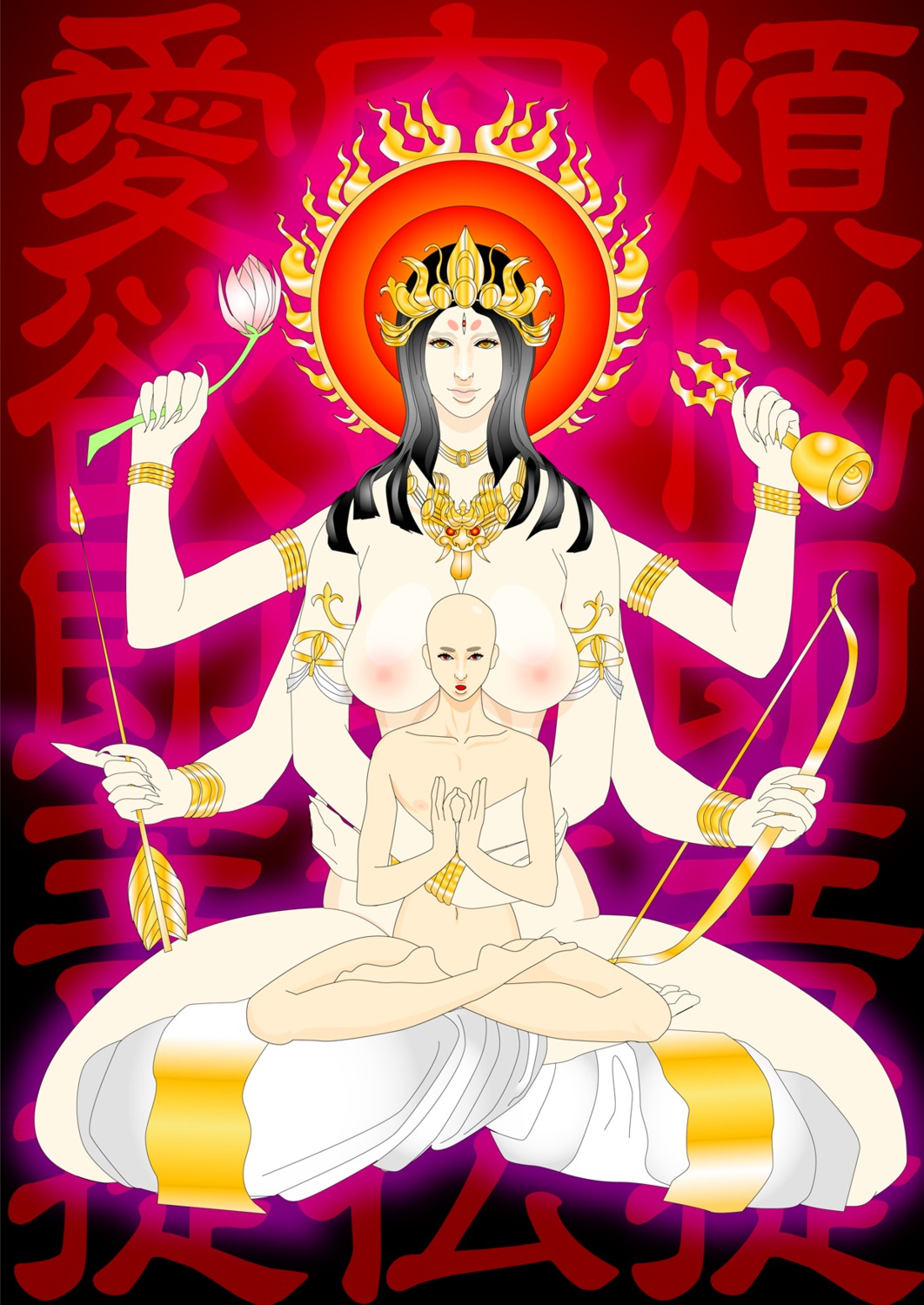 1girls breasts durga_(hindu_goddess) female goddess hindu_mythology mythology rule34 tagme