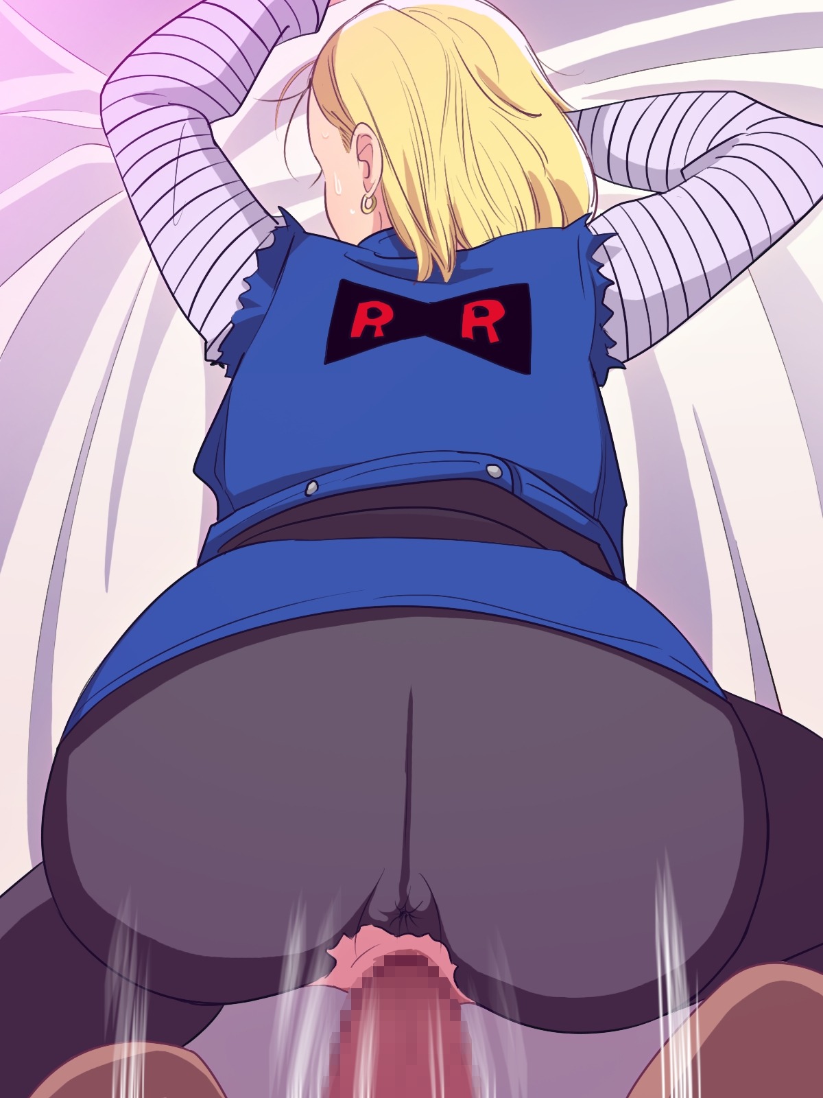 android_18 anus censored dragon_ball dragon_ball_z erodon_hearts female male rule34 straight_hair tagme unseen_male_face