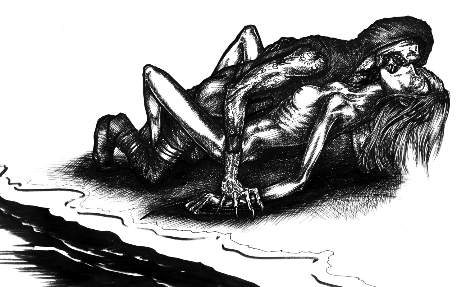 1boy 1girls 2d artist_request completely_nude female female_focus female_penetrated hunter_(left_4_dead) left_4_dead left_4_dead_(series) left_4_dead_2 long_hair male male_focus male_penetrating male_penetrating_female nude nude_female penetration rule34 sex sketch straight tagme witch_(left_4_dead) zombie zombie_boy zombie_girl