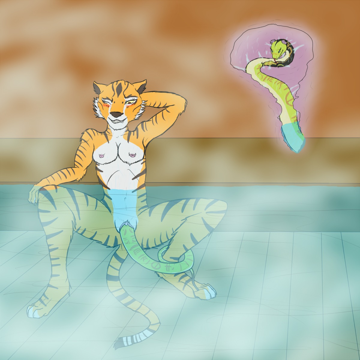 anthro bestiality dreamworks dreamworks_animation female kung_fu_panda living_insertion master_tigress master_viper pussy rule34 snake_in_pussy snake_insertion snake_prey tagme tiger unbirthing vore zoophilia