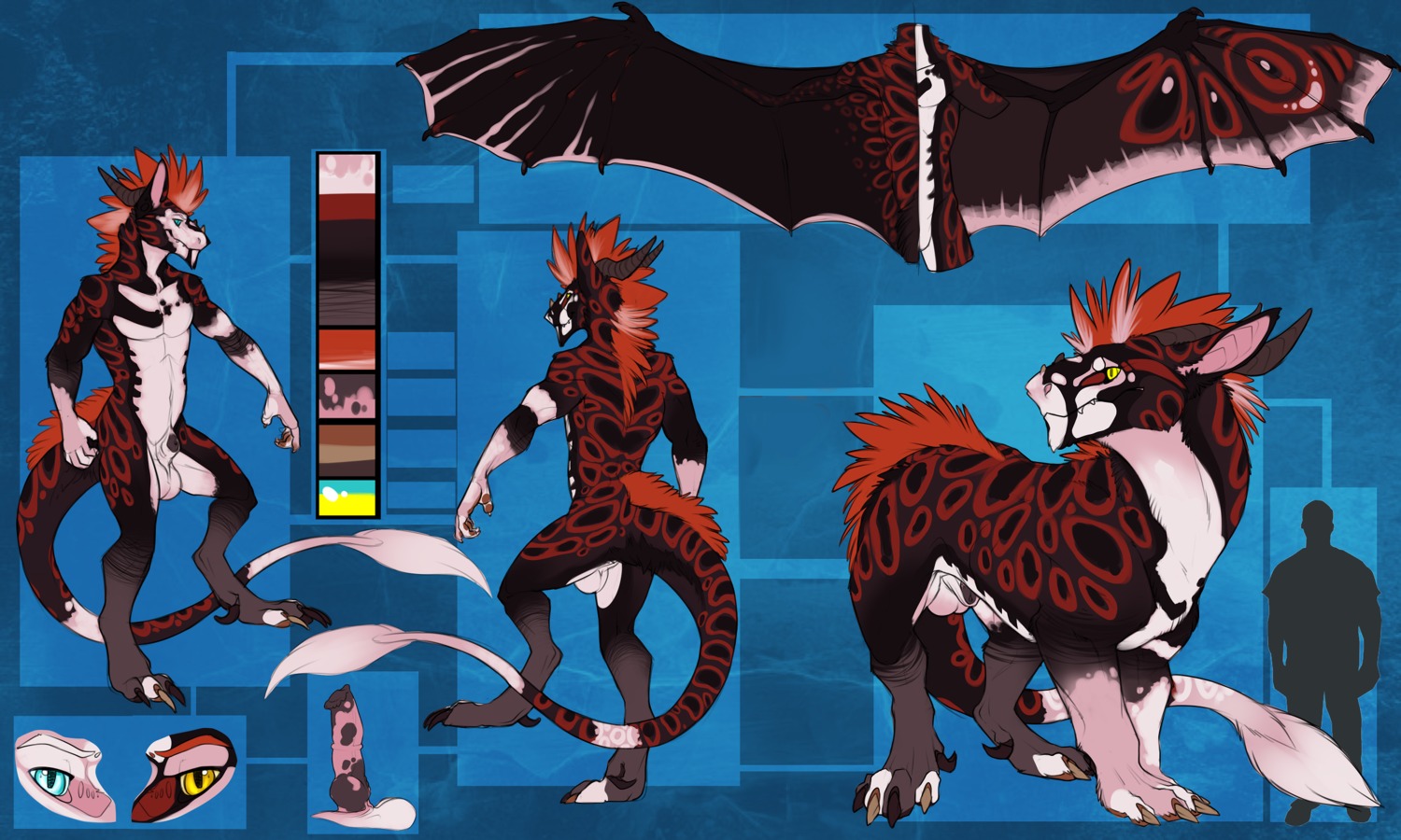 5:3 animal_genitalia animal_penis anthro black_body black_fur dragon e621 equine_genitalia equine_penis erection eschiver-monty felkin feral fur furred_dragon furred_scalie genitals hair heterochromia hi_res horn hybrid_genitalia hybrid_penis knot knotted_equine_penis knotted_penis leopard_spots male mythological_creature mythological_scalie mythology nude penis penis_tip pink_body pink_fur pink_hair red_body red_fur red_hair scalie sheath solo spots stripes tail white_body white_fur wings xenoforge