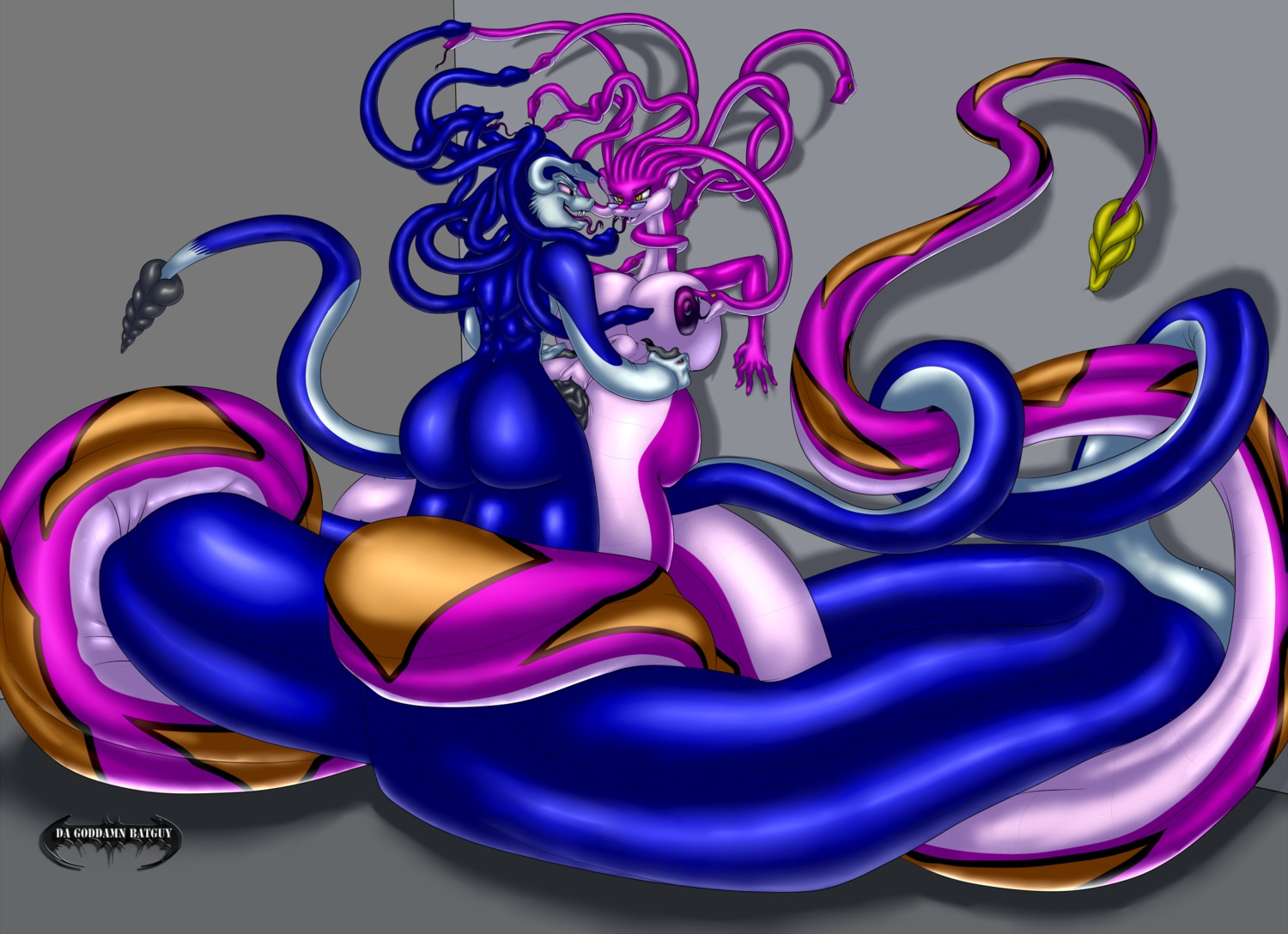 abdominal_bulge anthro apode areola big_breasts big_butt blue_body blue_skin breasts butt da_goddamn_batguy draconcopode duo e621 erect_nipples erection european_mythology eye_contact eyewear female female_penetrated forked_tongue genitals glasses gorgon greek_mythology hi_res huge_breasts kissing legless licking living_hair looking_at_another male male/female male_penetrating male_penetrating_female mythology naga nipple_fetish nipple_lick nipple_play nipples non-mammal_breasts non-mammal_nipples nude penetration penile penile_penetration penis penis_in_vagina pink_body pink_skin pseudo_hair rattle_(anatomy) red_eyes reptile scalie serpentine sex smile snake snake_hair tongue tongue_out vaginal vaginal_penetration vein veiny_penis vulva yellow_eyes