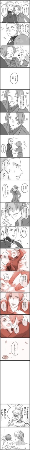 2boys axis_powers_hetalia comic feliciano_vargas gay germany_(hetalia) italy_(hetalia) ludwig_weillschmidt male male_only monochrome multiple_boys multiple_males rule34 yaoi