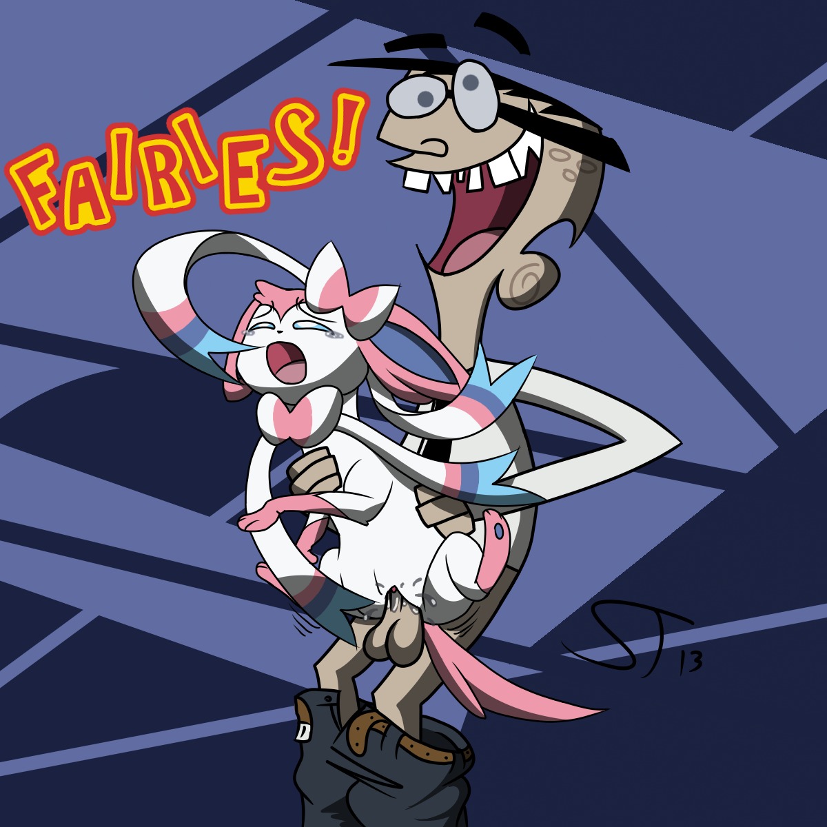 1:1 2013 :d :o accessory balls belt bestiality biped blue_background blue_eyes bodily_fluids bottomwear bottomwear_down bow_ribbon canid canine clothed clothing crossover crying cum cum_in_vagina cum_inside cum_on_penis denzel_crocker dialogue dominant duo e621 eeveelution english_text erection exclamation_point eyelashes eyewear feet female female_on_human female_penetrated feral feral_penetrated forced fur generation_6_pokemon genital_fluids genitals glasses grasp hair_accessory hair_bow hair_ribbon happy hi_res human human_on_feral human_penetrating human_penetrating_feral humor interspecies larger_dom larger_male looking_up male male/female male_on_feral male_penetrating male_penetrating_female mammal mandemolition narrowed_eyes necktie nickelodeon nintendo nude open_mouth pants pants_down partially_clothed penetration penile penile_penetration penis penis_in_vagina pink_body pink_fur pokemon pokemon_(species) pokephilia quadruped raised_leg rape reverse_stand_and_carry_position ribbons sad sex shadow shirt simple_background size_difference smaller_female smaller_penetrated smile spread_legs spreading squint standing standing_sex sylveon tan_body tan_skin tears teeth text the_fairly_oddparents tongue topwear vaginal vaginal_penetration vulva white_body white_fur why