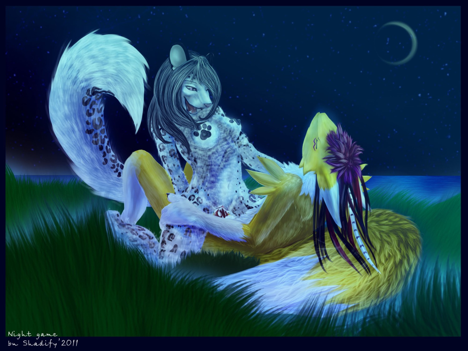 2011 4:3 alexzuta anthro bandai_namco bodily_fluids breasts canid canine cum cum_in_vagina cum_inside digimon digimon_(species) dipstick_tail duo e621 english_text eyes_closed felid female fur genital_fluids genitals hi_res male male/female mammal markings renamon sex shadify tail tail_markings tailszuta text vulva white_body white_fur yellow_body yellow_fur