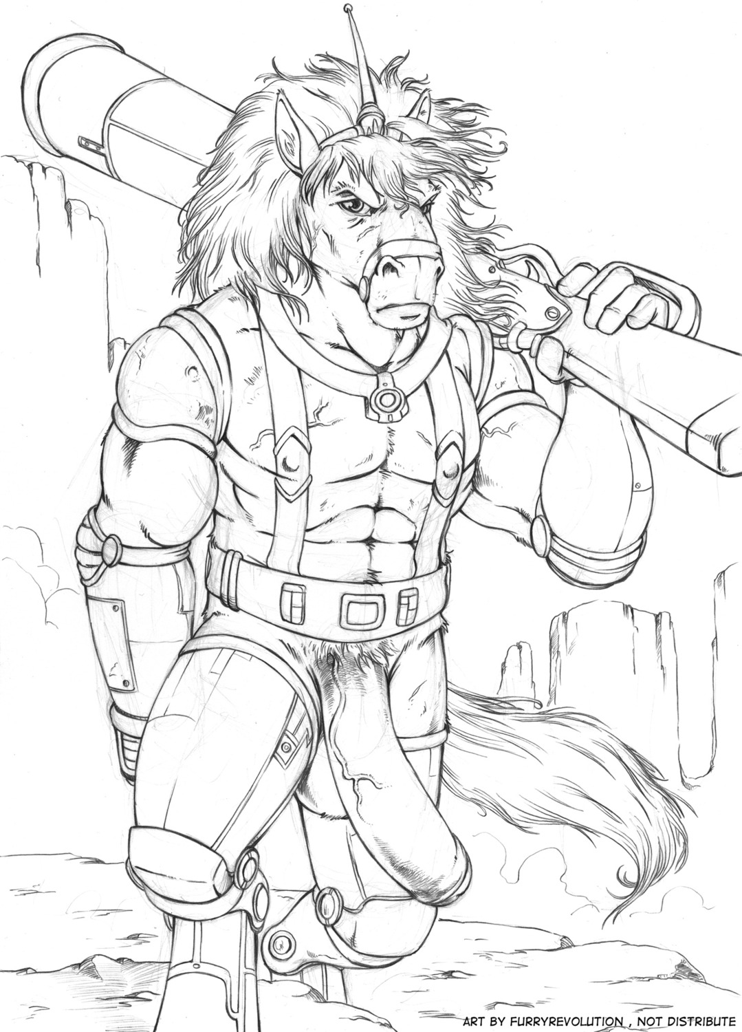 1boy bravestarr filmation furryrevolution horse male male_only rule34 solo tagme thirty-thirty