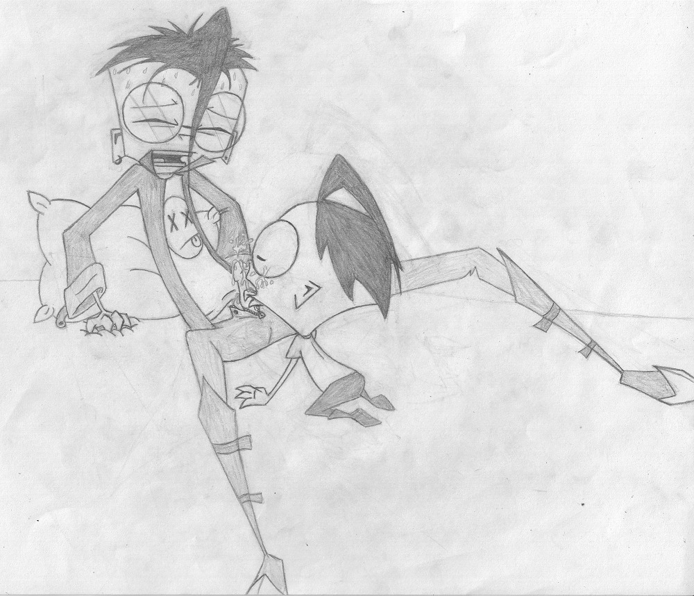 dib future_dib gay invader_zim male oral penis rule34 selfcest smooth_skin tagme zoechan
