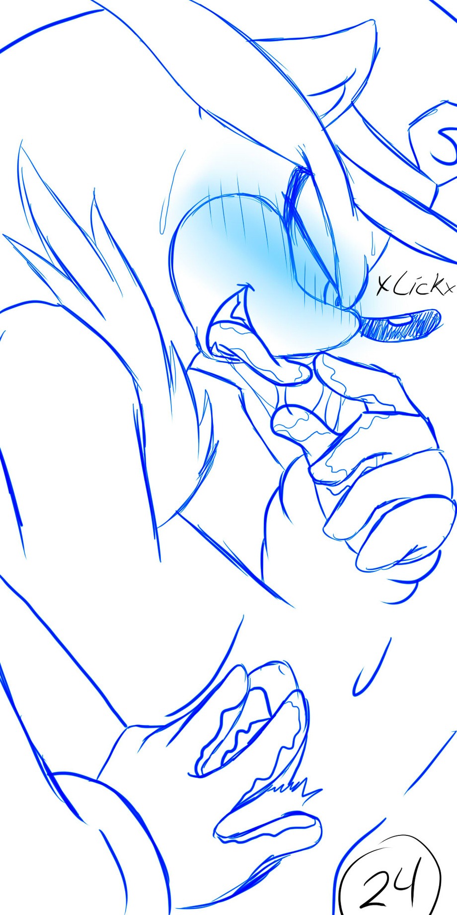 1:2 animal_genitalia anthro blue_and_white blush bodily_fluids chest_tuft clothing comic cum cum_taste dominant dominant_male duo e621 english_text eulipotyphlan finger_fetish finger_lick finger_play fingers fur genital_fluids genitals hat headgear headwear hedgehog hi_res licking male male/male mammal monochrome multiple_scenes penis penis_tip redfirestar saliva sega sheath silver_the_hedgehog sonic_the_hedgehog sonic_the_hedgehog_(series) spread_legs spreading sweat text tongue tongue_out tuft