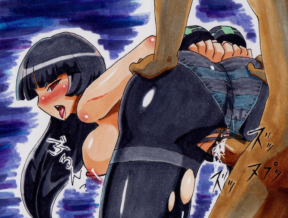 ass bar_censor black_hair breasts censored erokosei female gym_leader human human_only male natsume_(pokemon) nintendo panties penis pokemon pokemon_rgby pussy rape red_eyes rule34 sabrina_(pokemon) straight striped_panties torn_clothes underwear