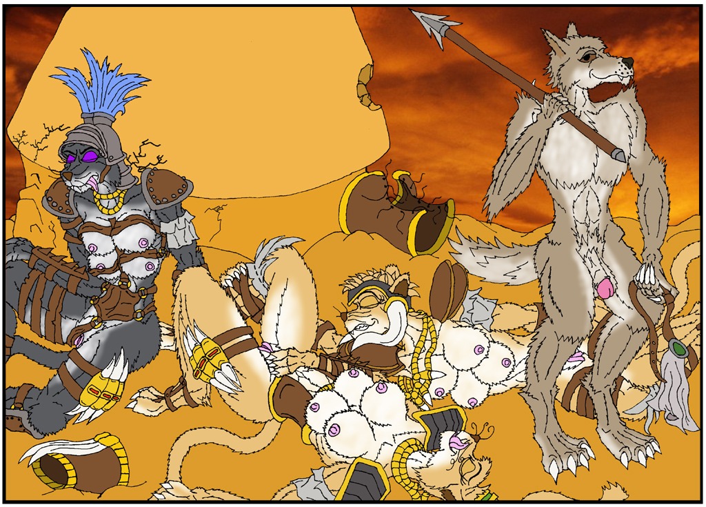 4_breasts after_sex anthro breasts diablo diablo_2 feline female furry male mammal multi_breast rule34 sabre_cat swift_(artist) werewolf
