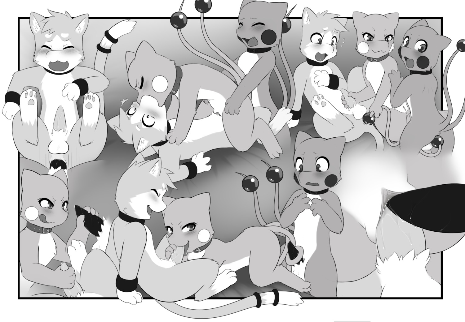 2014 anal anal_penetration assimilative_feline balls bisexual black_penis bodily_fluids brother_(lore) brother_and_sister_(lore) clitoris collar comic darkmirage digitigrade double_penetration double_vaginal dragon dragonair dragonchu_(character) e621 erection eyes_closed fakemon fan_character feet fellatio female fur fyoshi generation_1_pokemon genital_fluids genitals greyscale group group_sex handjob hi_res hindpaw hybrid incest_(lore) kissing legendary_pokemon male male/female male/male male_penetrated male_penetrating male_penetrating_male mammal mew_(pokemon) monochrome multi_tail multiple_scenes mythological_creature mythological_scalie mythology nintendo oral oral_penetration paws penetration penile penis pikachu pokemon pokemon_(species) precum prehensile_tail quetzalli_(darkmirage) rodent scalie sex sibling_(lore) sis_(fyoshi) sister_(lore) tail tail_around_penis tail_fetish tail_play tail_sex tailjob tapering_penis threesome trio vaginal vaginal_fluids vaginal_penetration vulva wristband