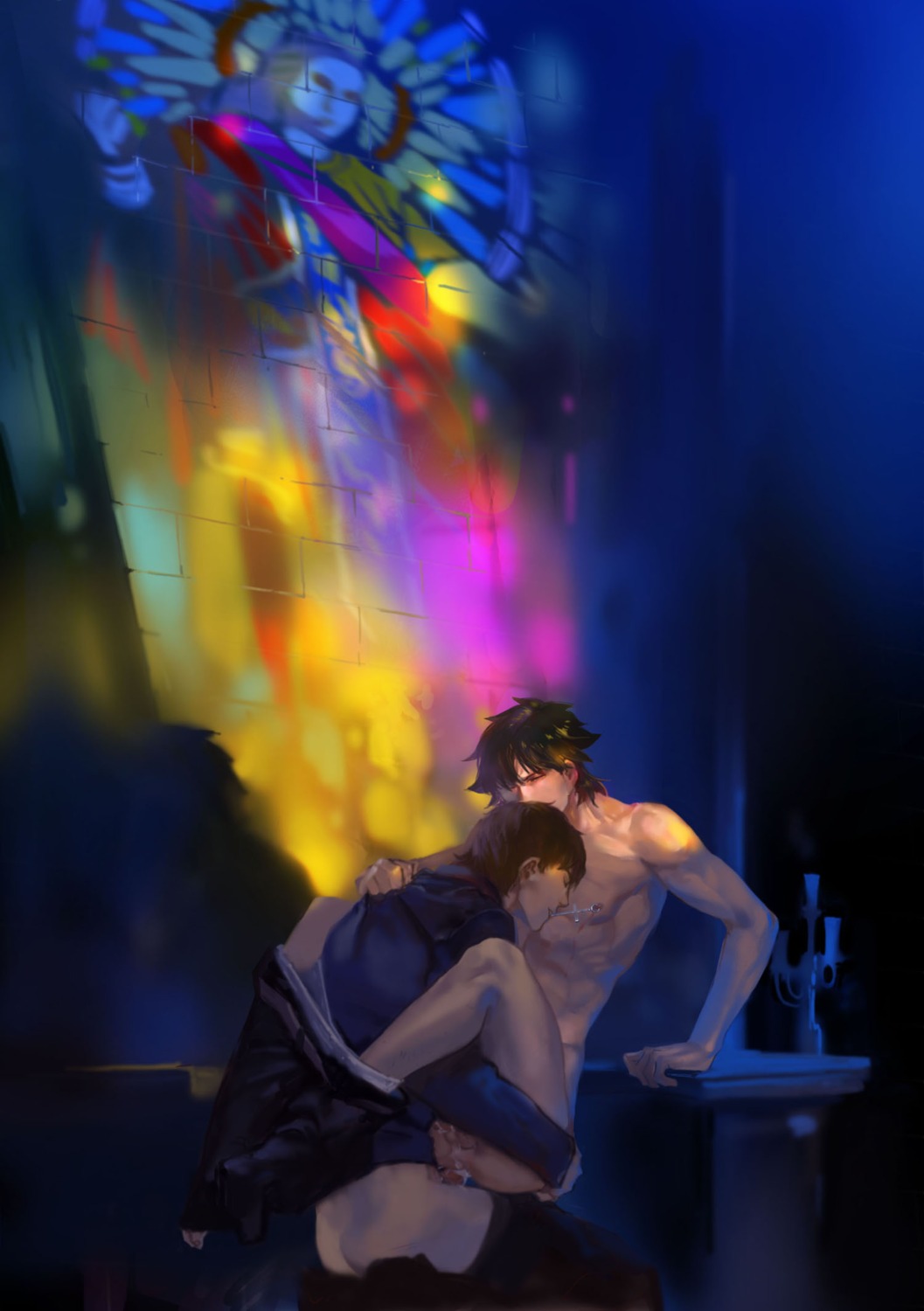 fate/stay_night fate/zero fate_(series) kirei_kotomine kiritsugu_emiya male male_focus male_only multiple_boys multiple_males multiple_penises penis rule34 tagme yaoi