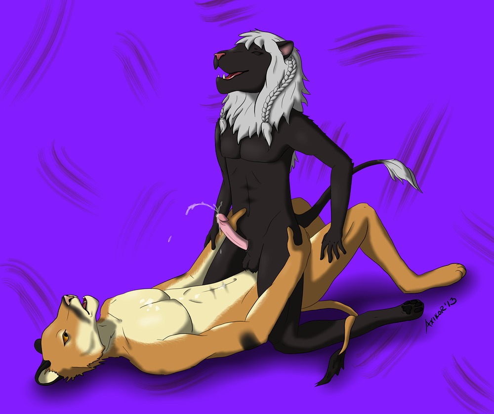 anal anal_penetration anthro axikor balls black_body black_fur bodily_fluids braided_hair cougar cowgirl_position cum duo e621 erection felid feline from_front_position fur genital_fluids genitals hair happy hirple humanoid_genitalia humanoid_penis lion male male/male male_on_bottom male_on_top male_penetrated male_penetrating male_penetrating_male mammal nude on_bottom on_top orgasm pantherine penetration penis sex straddling takaa white_hair