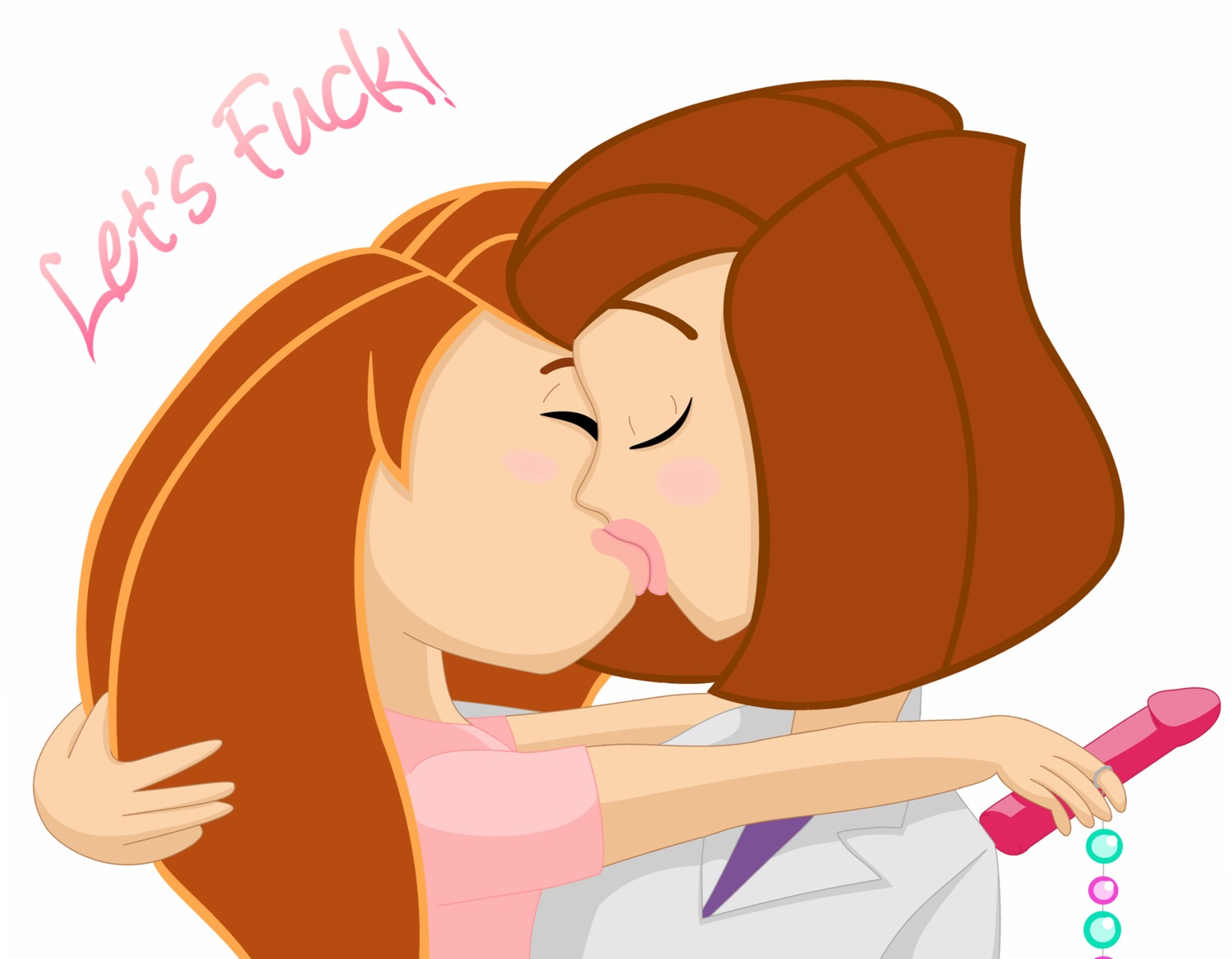 ann_possible daughter disney disney_channel duo female female_only human incest kim_possible kimberly_ann_possible kissing making_out mother mother_and_child mother_and_daughter multiple_females multiple_girls parent parent_and_child parent_and_daughter randomrandom rule34 straight_hair yuri