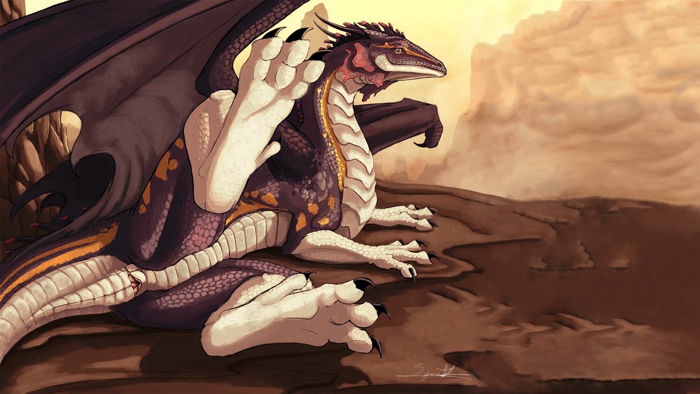 animal_genitalia brown_theme claws cloaca digital_media_(artwork) dragon e621 female feral genitals horizontal_cloaca looking_at_viewer membrane_(anatomy) membranous_wings mythological_creature mythological_scalie mythology presenting presenting_cloaca scalie solo spread_legs spreading syrinoth tail third-party_edit wings