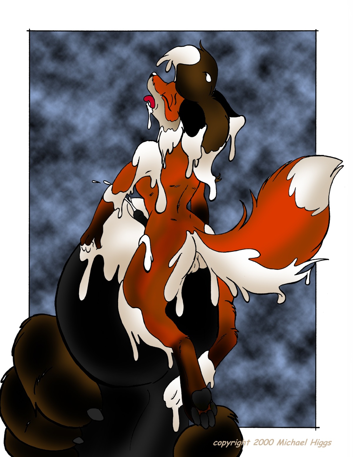 2000 absurd_res anthro backsack balls black_nose bodily_fluids border breasts brown_body brown_fur brown_hair canid canine claws countershading cum cumshot digital_media_(artwork) dipstick_tail duo e621 ejaculation erection eyes_closed feet fox frottage fur genital_fluids genitals gentle_giant gloves_(marking) gynomorph gynomorph/male hair handjob hi_res hindpaw humanoid_genitalia humanoid_penis intersex intersex/male leg_markings male mammal markings masturbation messy michael_higgs micro multicolored_tail nude orange_body orange_fur orgasm pawpads paws penile penile_masturbation penis penis_riding penises_touching sex simple_background socks_(marking) solo_focus tail tail_markings tan_body tan_fur textured_background two_tone_tail white_border