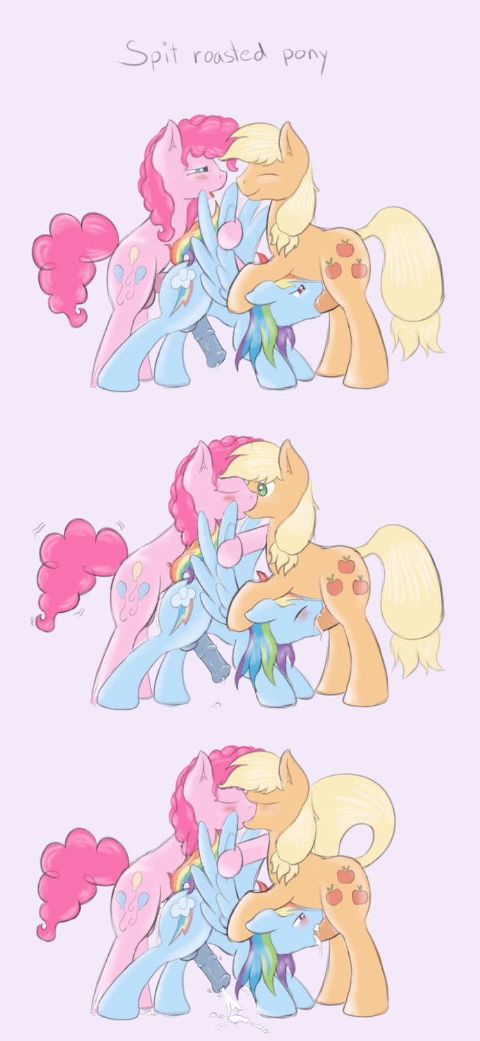 2012 anal anal_orgasm anal_penetration applejack_(mlp) balls blonde_hair blue_body blue_eyes blue_feathers blue_fur blush bodily_fluids comic crossgender cum cum_in_ass cum_in_mouth cum_inside cum_while_penetrated cutie_mark digital_media_(artwork) doggystyle double_penetration e621 earth_pony ejaculation english_text equid equine erection eyes_closed feathered_wings feathers fellatio femboy feral feral_on_feral feral_penetrated feral_penetrating feral_penetrating_feral friendship_is_magic from_behind_position ftm_crossgender fur genital_fluids genitals green_eyes group group_sex hair hands-free hasbro hi_res horse kissing male male/male male_penetrated male_penetrating male_penetrating_male mammal multicolored_hair my_little_pony mythological_creature mythological_equine mythology nude oral oral_penetration orange_body orange_fur orgasm pegasus penetration penile penile_penetration penis penis_in_ass pink_body pink_fur pink_hair pinkie_pie_(mlp) pony purple_eyes quadruped rainbow_dash_(mlp) rainbow_hair ratofdrawn sex simple_background smile spitroast spitroast_kiss tail text threesome trio wing_boner wings