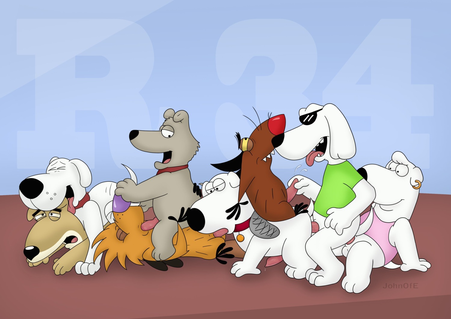 absurd_res anal anal_penetration anthro balls beaver brian_griffin canid canine canis collar cousins_(lore) crossover daggett_beaver domestic_dog e621 ear_piercing erection eyewear family_guy fellatio genitals group group_sex hi_res indirect_incest_(lore) jasper_(family_guy) johnofe male male/male male_penetrated male_penetrating male_penetrating_male mammal new_brian nickelodeon norbert_beaver oral oral_penetration orgy penetration penile penis piercing rodent sex sunglasses the_angry_beavers train_position vinny_griffin