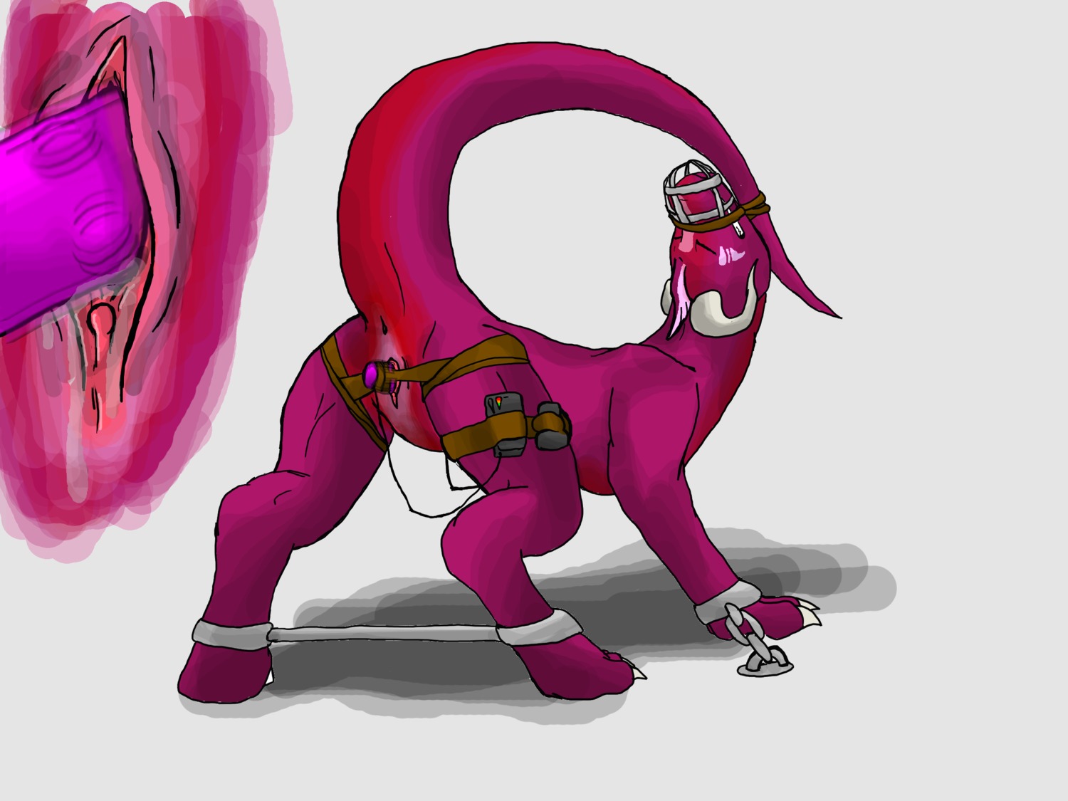 4:3 anus bdsm bodily_fluids bondage bound dragon e621 ellora female feral fixed_toy fixed_vibrator genital_fluids genitals hi_res imminent_orgasm involved_expression muzzle_(object) muzzled mythological_creature mythological_scalie mythology orgasm_denial penetration restraints scalie sex_toy solo spread_legs spreader_bar spreading strapped_in_toy submissive submissive_female tail tail_bondage tail_tied vaginal vaginal_fluids vibrator vulva wyldfire7