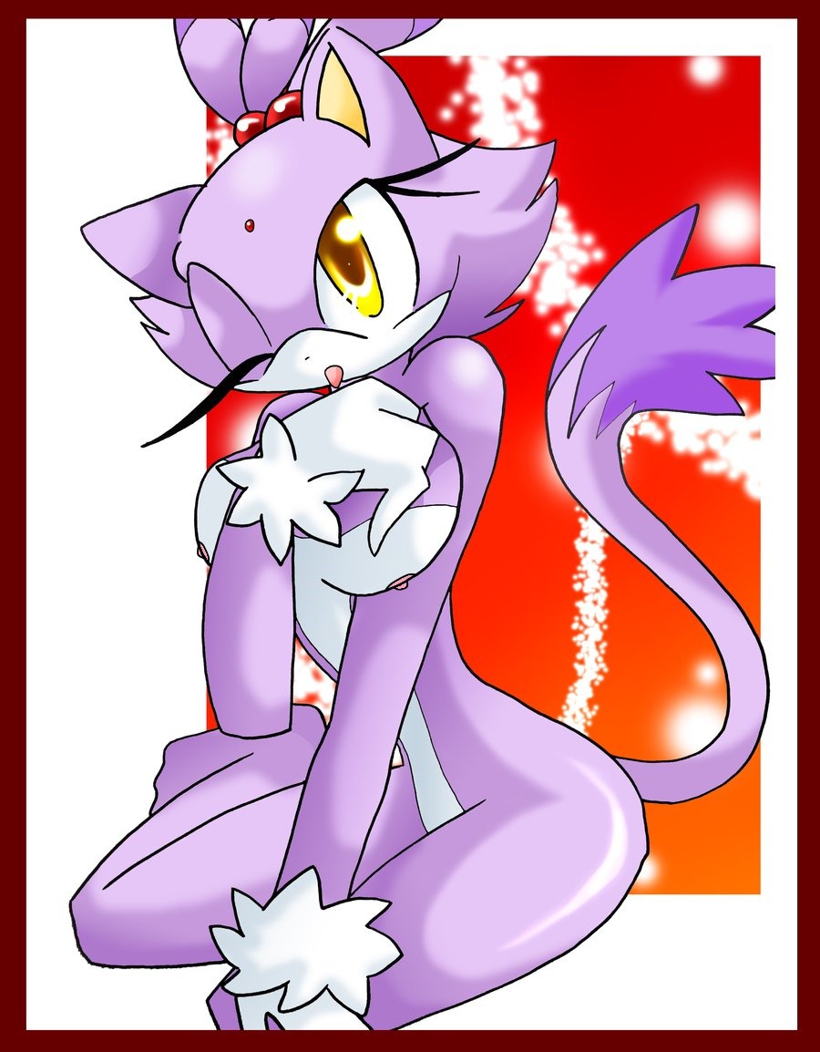 anthro blaze_the_cat breasts cat domestic_cat feline female female_only fur mammal nipples rule34 sega solo sonic_(series) sonic_the_hedgehog_(series) tagme tail