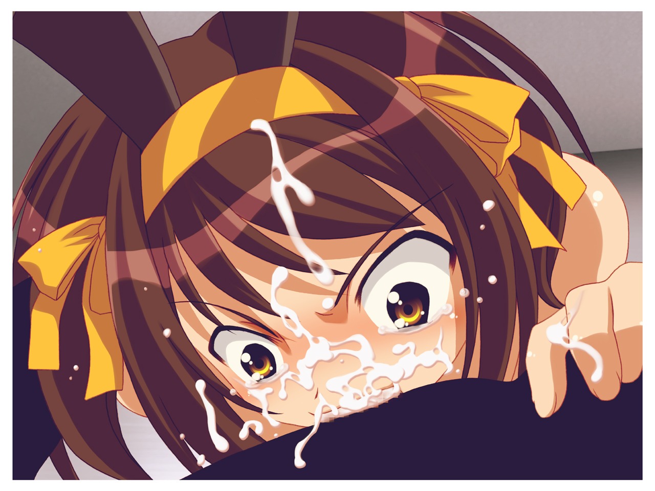 censored clothing cum female iroiro male oral_sex rule34 suzumiya_haruhi suzumiya_haruhi_no_yuuutsu tagme