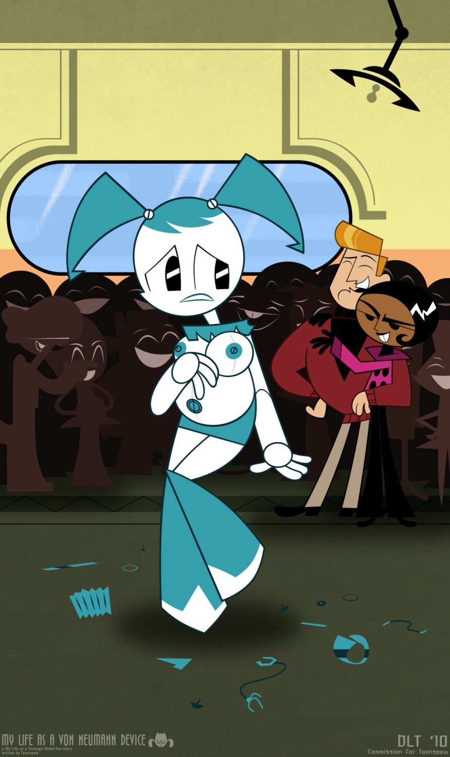 accurate_art_style alternate_breast_size breasts brit_crust dlt don_prima female jenny_wakeman my_life_as_a_teenage_robot pregnant public robot rule34 tagme
