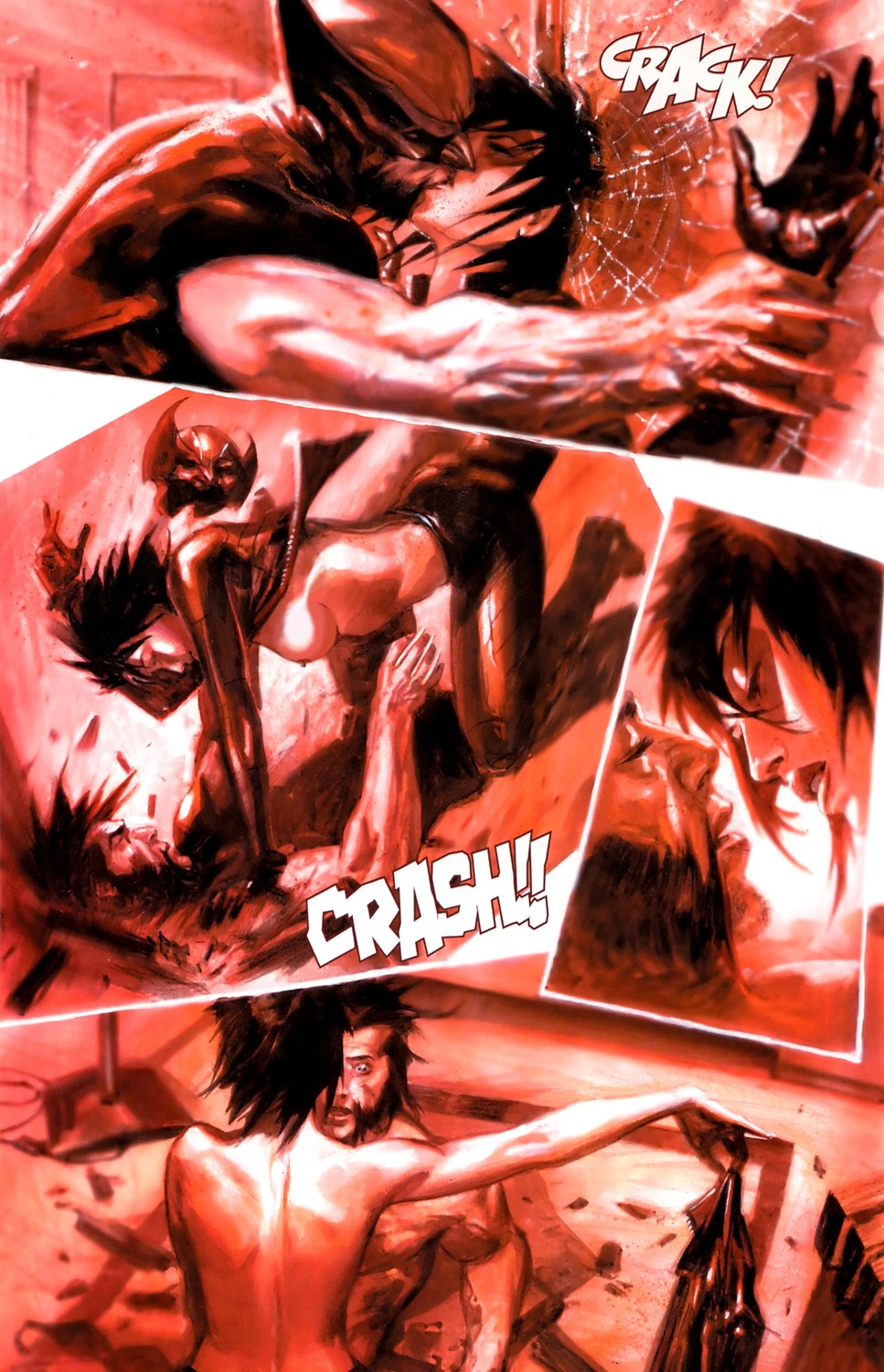 comic domino_(marvel) female gabriele_dell'otto james_howlett male marvel marvel_comics neena_thurman rule34 straight_hair third-party_edit un-censor wolverine_(x-men) x-force x-men