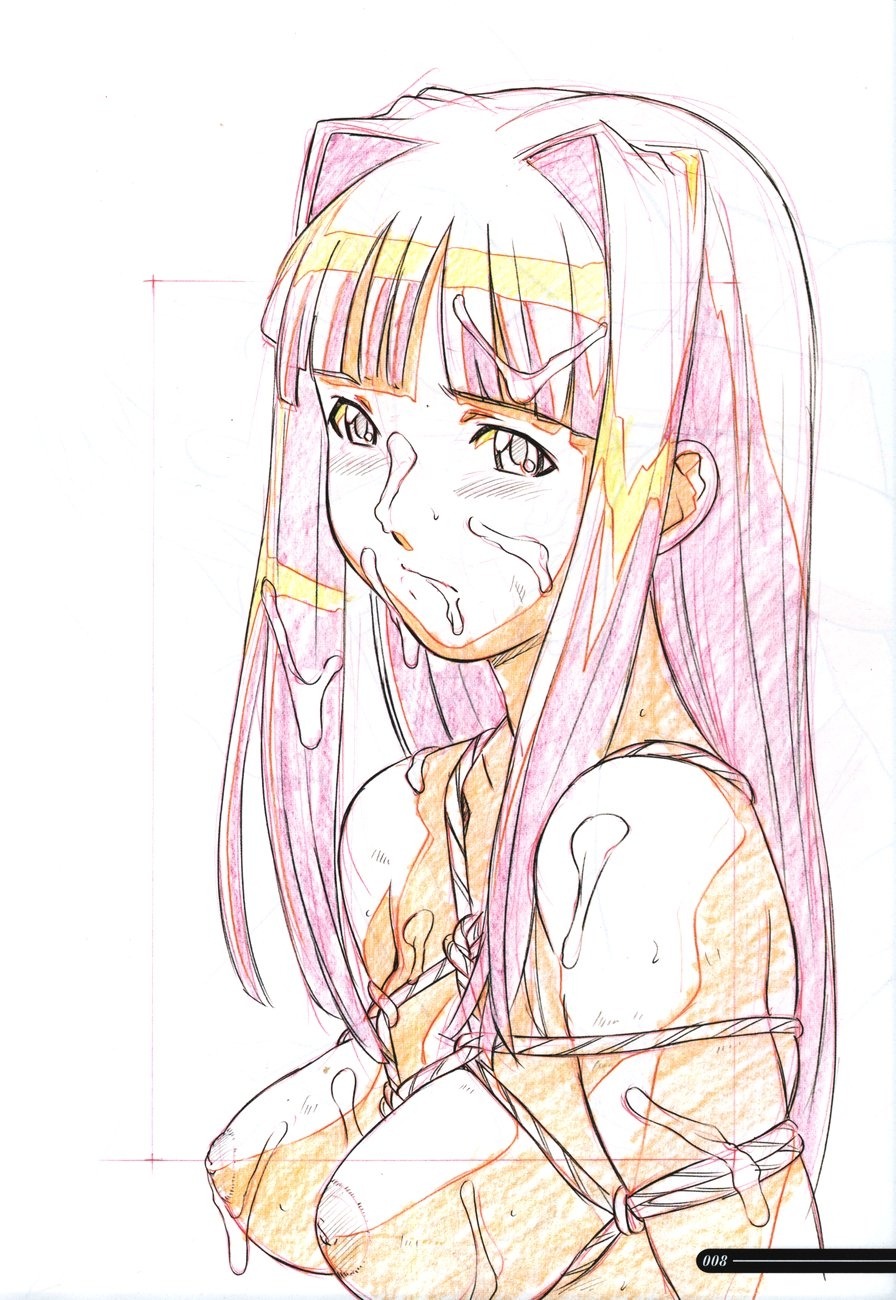 bondage breasts bukkake cum female hayashibara_hikari hikari_hayashibara love_hina motoko_aoyama nipples nude page_8 rule34