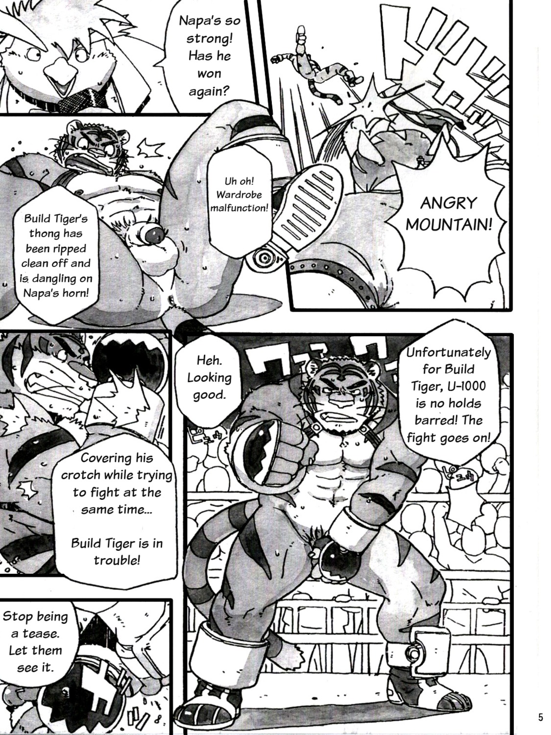 anthro black_and_white build_tiger feline fur furry gamma-g male male_only monochrome muscles penis rhino rule34 tiger