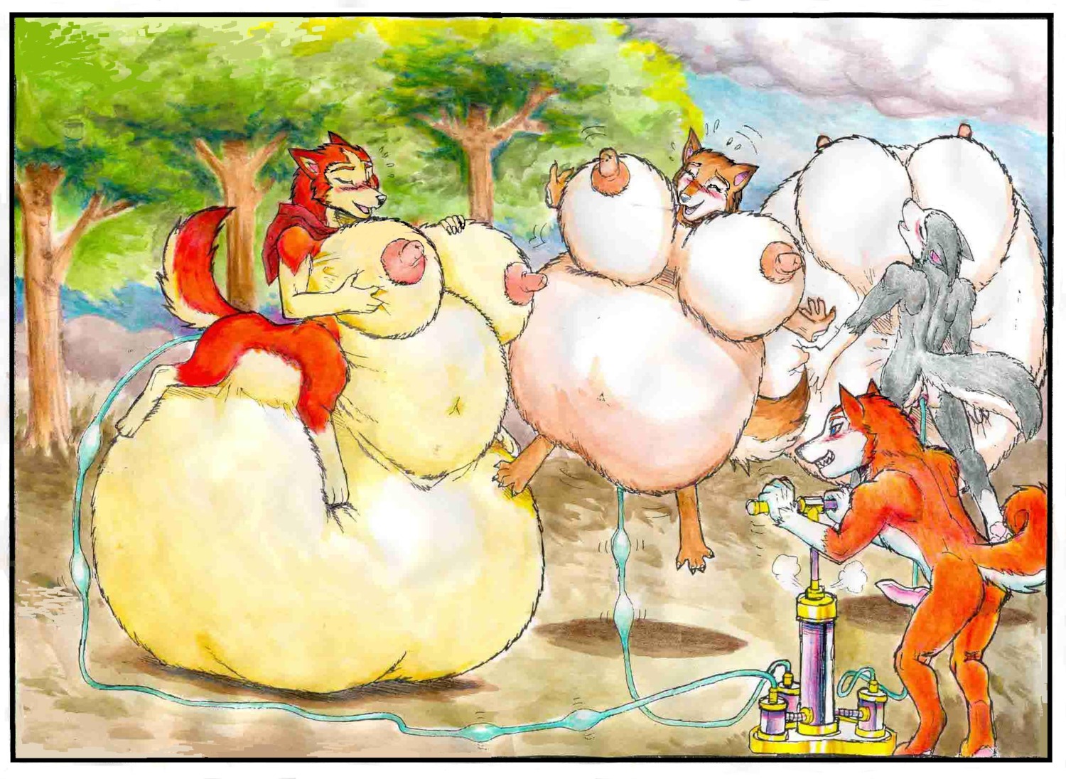 aleu_(balto) balto_(film) dusty_(balto) female incest inflation jenna_(balto) kodi_(balto) mariano nipples rule34