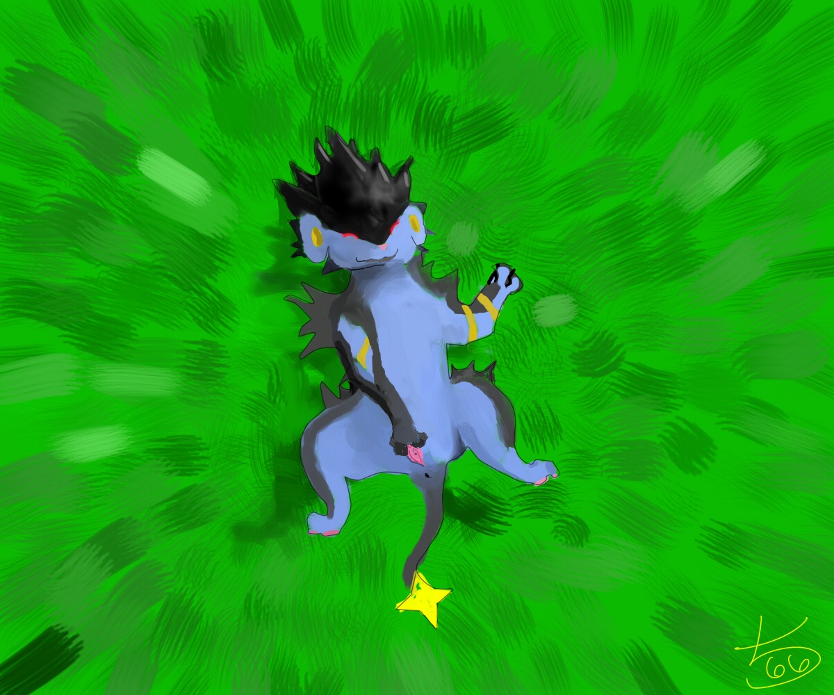 2013 6:5 anus conditional_dnp e621 eyes_closed felid female feral fingering fingering_self generation_4_pokemon genitals grass klaide luxray lying mammal masturbation meadow nintendo on_back plant pokemon pokemon_(species) solo spread_legs spread_vulva spreading tail vaginal vaginal_masturbation vulva