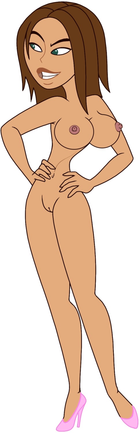 1girls bonnie_rockwaller brown-haired_female brown_hair disney female female_only gagala human innie_pussy kim_possible nipples pussy rule34 solo straight_hair tagme white_background