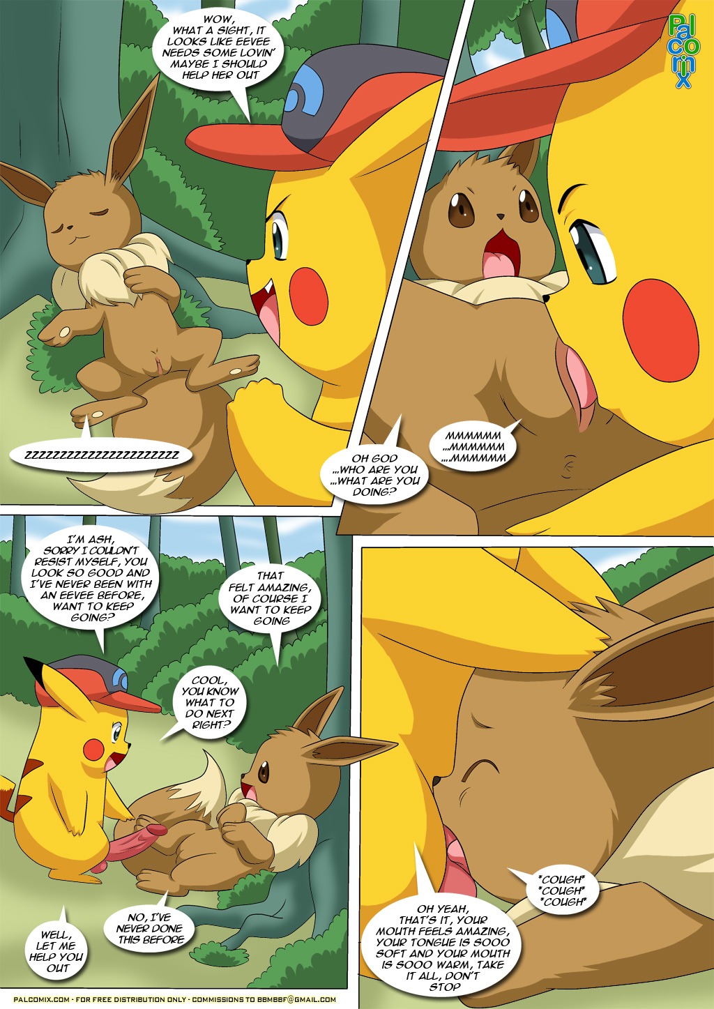 ashchu eevee fellatio female fur furry_ears furry_tail licking lying male nintendo oral oral_sex penis pikachu pokemon pokemon_(species) pussy rule34 sex straight tail tongue vaginal_penetration