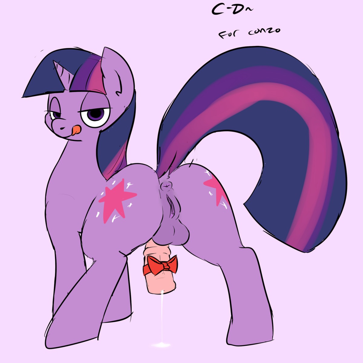 1:1 accessory animal_genitalia animal_penis anus atrolux backsack balls bodily_fluids bow_(feature) bow_accessory butt conditional_dnp cutie_mark digital_media_(artwork) e621 equid equine equine_genitalia equine_penis erection feral friendship_is_magic fur genital_fluids genitals hair hasbro herm herm_feral hi_res horn intersex intersex_feral licking licking_lips licking_own_lips mammal multicolored_hair my_little_pony mythological_creature mythological_equine mythology nude penis penis_accessory penis_bow penis_ribbon precum presenting purple_body purple_eyes purple_fur purple_hair raised_tail ribbons self_lick solo tail tongue tongue_out twilight_sparkle_(mlp) two_tone_hair unicorn vulva