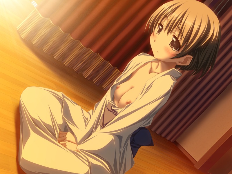 1girls ashita_no_kimi_to_au_tame_ni cg eroge female female_only game_cg purple_software rule34 solo tagme