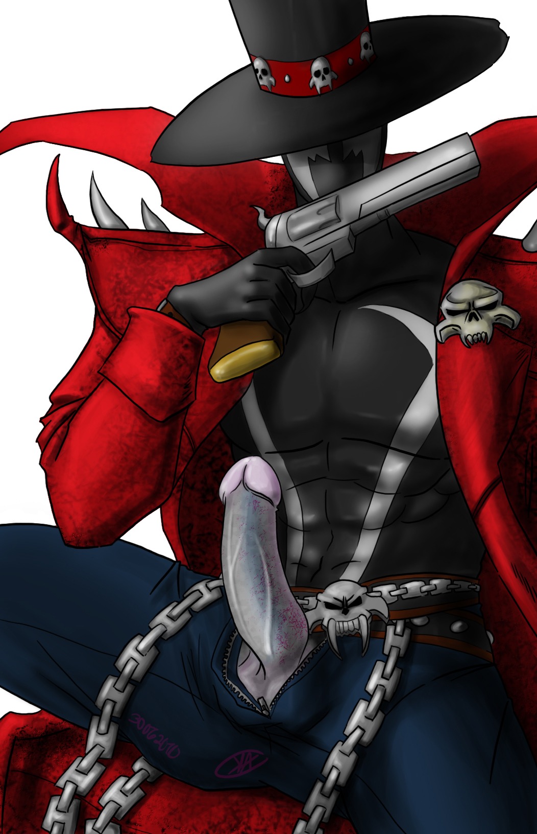 1boy ej_115 erection male male_only rule34 spawn_(albert_simmons) spawn_(image_comics) tagme yaoi