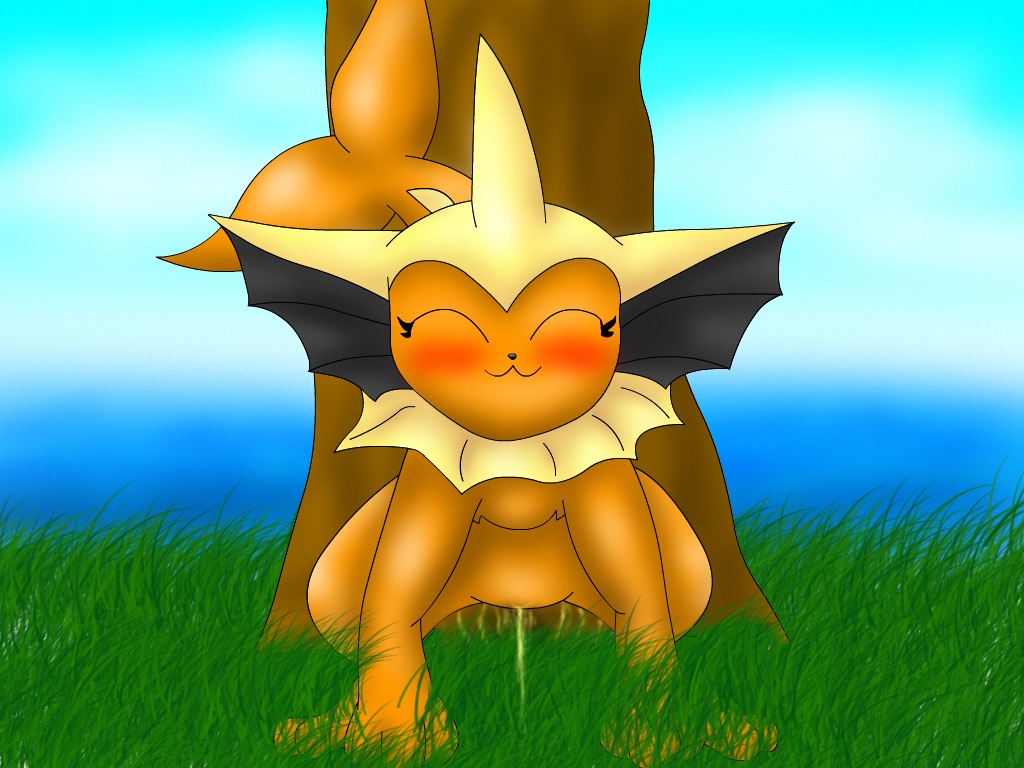 closed_eyes color day eeveelution female female_only feral front_view nintendo outdoor_pee outdoors peeing pok&eacute;mon_(species) pokemon pokemon_(species) pokephilia rule34 solo tagme urination urine vaporeon