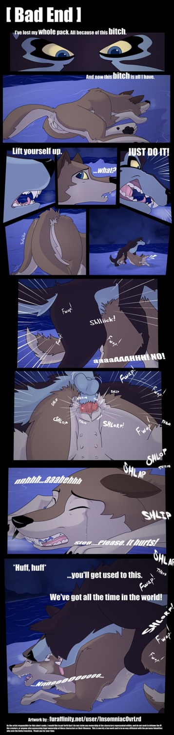 absurd_res aleu_(balto) anatomically_correct anatomically_correct_genitalia anatomically_correct_penis anatomically_correct_vulva animal_genitalia animal_penis animal_vulva balto_(series) bodily_fluids canid canine canine_genitalia canine_penis canine_vulva canis comic conditional_dnp dialogue digitigrade domestic_dog duo e621 english_text erection female feral feral_on_feral forced from_behind_position genitals hi_res hybrid insomniacovrlrd long_image male male/female mammal niju_(balto) northwestern_wolf nude outside penetration penis quadruped rape sex tail tall_image tears text universal_studios url vaginal vaginal_penetration vulva wolf wolfdog