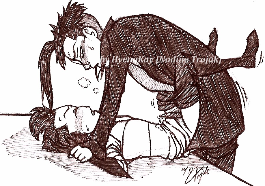 2boys alien anal black_and_white dib duo human hyenakay invader_zim male male_only monochrome penis rule34 sex smooth_skin yaoi zim