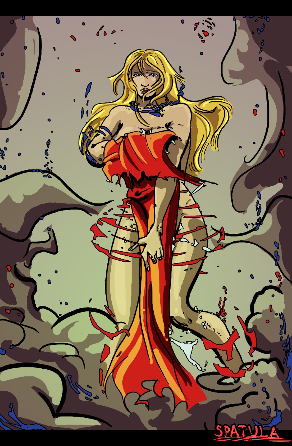 dc dc_comics female rule34 signature spatula spatula_(artist) supergirl superman_(series) tagme text