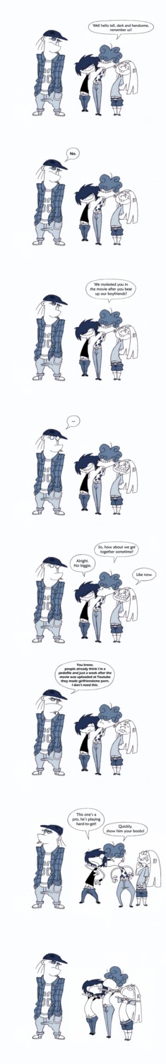 comic ed_edd_n_eddy eddy's_brother female funny human kanker_sisters lee_kanker male marie_kanker may_kanker rule34 straight_hair