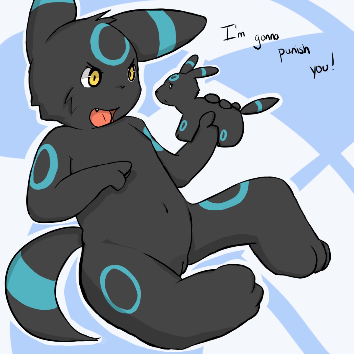 color eeveelution female female_only fur furry generation_2_pokemon nintendo nudity pokemon pokemon_(species) pussy rule34 solo umbreon vulva